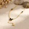 Colar clavícula com franja de zircônia e borboleta estilo vintage francês, elegante e luxuoso, pingente de coração e lua em camada dupla para mulheres