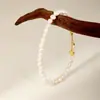 Pulsera Original Arvaleff de Plata S925 Pulsera de Perla Fresca Diseño de Lujo Ligero en Cobre Chapado en Oro de 14K Transfronterizo Primero