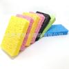 Esponja de polpa de madeira preta transfronteiriça desengordurante absorvente esponja de polpa de madeira preta e branca limpeza de cozinha lavagem de louça esfregação geração