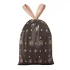Bolsas de Basura Impresas con Cordón, Libres de Lágrimas, Bolsa de Basura Floral de Rollo Grande, Bolsas de Basura Engrosadas con Cordón, Bolsas de Basura para Cocina