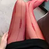 Noche larga medias sensuales infinitas tentación ropa exterior para mujer encaje antienganches medias qqny calcetines huecos desgarrables 3214