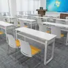 Mesa de entrenamiento para instituciones educativas, mesa de conferencias, mesa de manicura, set de escritorio para clases de tutoría para estudiantes de primaria y secundaria, mesa de conferencias larga