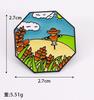 2024 Novo Dia Nacional Vermelho Liga Broche Patriótico Estilo Nacional Metal Emblema Pin Acessórios Decorativos Jóias Atacado
