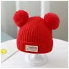 Gorros de Lana para Bebé de Otoño e Invierno con Forro de Felpa, Gorros Lindos y Súper Lindos para Recién Nacidos para Hombres y Mujeres, Gorros Tejidos para Bebés y Niños Pequeños