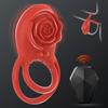 Anillo de bloqueo rosa vibración de 8 frecuencias silicona vibrador para hombres carga por succión magnética impermeable masturbación uso sexual adulto