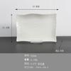 Plato rectangular largo de melamina para barbacoa de autoservicio, plato personalizado para sushi, olla caliente, tienda de carne de res, porcelana de imitación, plato plano largo, vajilla comercial