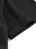 Camiseta Mágica de Bruja de Manga Corta para Mujer 180g Transfronteriza - Top Casual Elástico Negro con