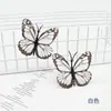 Mariposa 3D Cabeza de Flor Grande Tocado Tela Simulación Pasador DIY Estilo Antiguo Hanfu Accesorio para el Cabello Fotografía de Boda Flor Decorativa