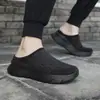 Zapatillas casuales de punto transpirable sin cordones transfronterizas para parejas, zapatos de moda streetwear para hombres y mujeres al por mayor
