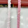 En stock ventas directas estilo Chanel encaje forma de ola oro y plata seda encaje accesorios vestido Han vestuario de escenario accesorios de vestimenta