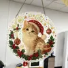 Arte de Perlas y Diamantes Navideño Transfronterizo Kit de Materiales para Pintura de Perlas y Diamantes Navideños DIY F