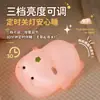 Luz de Noche de Hipopótamo Creativo Transfronteriza de Silicona, Luz Táctil, Decoración de Dormitorio, Protección Ocular, Alimentación de Bebé, Luz de Noche Compañera de Sueño