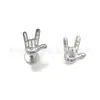 Pendientes de Titanio F136 Te Quiero Gesto de Rock Perforaciones Nasales Joyería para Body Piercing de Aleación de Titanio G23 Perforaciones en el Cartílago Auricular Perforaciones Cocleares