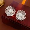 Pendientes de plata con circonitas y perlas redondas, estilo moderno, asimétricos, elegantes, de alta gama y sencillos para mujer.