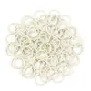 Anéis Circulares Coloridos, Anéis Simples e Duplos, Acessórios para Joias DIY Feitos à Mão, Anéis Circulares Fechados Coloridos, Pulseiras com Contas de Anel Único, Ferro Feito à Mão