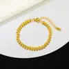 Fábrica de Joias Yunyao Estilo Europeu e Americano Moda Minimalista Aço Titânio Espiga de Trigo Nova Tendência Versátil Dourado Aço Inoxidável Colar