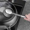 Estropajo de Acero Inoxidable con Mango Largo Cepillo de Limpieza para Platos de Trabajo Pesado para Utensilios de Cocina, Ollas y Sartenes Estropajo de Lana de Acero Resistente a la Corrosión
