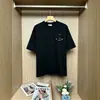 Ys Camiseta Básica de Manga Corta para Mujer con Bordado Simple Color Sólido Cuello Redondo Básico Top para Hombre Ropa para el Trabajo Transfronteriza Ropa para Hombre