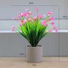 Planta de Simulación Flor Falsa de Plástico 7 Ramas Camelia Gympani Flor de Pasto de Primavera Aciano Hotel Adornos Decoración del Hogar