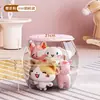Taburete de Almacenamiento Extra Grande con Contenedor para Peluches, Caja de Almacenamiento para Sentarse, Almacenamiento Transparente para Muñecas para Niños