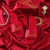 Chinelos Bordados Novos para Casamento Madrinhas Femininos Chinelos de Cetim Vermelho para Casamento Sapatos Combinando com o Robe da Noiva Mulheres