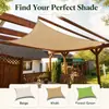 Toldo vela impermeable personalizado Tela impermeable para sombreado Rectangular Toldo para exteriores Toldo de camping Vela de sombreado para patio Red para sombreado de patio