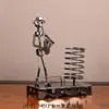 Portaplumas de Escritorio se Mueve y Toca Música, Artesanía de Hierro Metálico Adorno Fabricante Mayorista Caja de Música Creativa