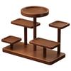 Porta-Copos Estilo Chinês Retrô Madeira Maciça Multicamadas Rack de Armazenamento para Xícaras de Chá Decoração de Mesa Ornamentos Rack de Exibição de Copos