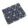 Tecido de algodão com estampa de linho tecido para saias toalha de mesa forro de bolsa de maquiagem bolsa calças tecido com estampa de ondas azul e branco