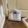 Bolsa de Felpa Muy Atractiva Otoño 2026 Nueva Bolso Cruzado de Nicho Casual Simple Único Estampado de Leopardo Bolso de Mano