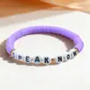 Venda Quente Transfronteiriça Pulseira de Argila Macia para Fãs da Taylor Swift Carta Amante Pulseira de Contas para Fãs de Shows