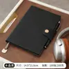 Cuaderno de Negocios A5 de Cuero Suave con Marcador de Página de Hebilla Diario Set de Cuadernos de Alto Valor Personalizable