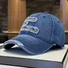 Sombrero de Sol Vintage Desgastado Estilo Coreano para Mujer, Sombrero de Protección Solar para Primavera y Otoño, Gorra de Béisbol Versátil que Adelgaza el Rostro