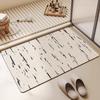 Tapete de piso de barro de diatomeas transfronterizo para el hogar, tapete de piso para baño, puerta, suciedad, inodoro, absorbente, tapete para pies, una generación de pelo