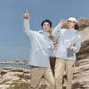 Ropa Nueva de Otoño e Invierno para Exteriores Chaqueta Cortavientos Tres en Uno para Hombres y Mujeres Parejas Forro Polar Desmontable Traje de Montañismo