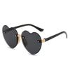 Gafas de Sol para Niños Gafas de Sol con Forma de Corazón Resistentes a los Rayos UV Sin Montura Gafas de Sol para Niños Combinables para Exteriores Gafas de Sol Personalizadas