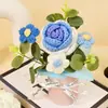 Artesanía Transfronteriza Tejido Ramo Pomposo Girasol Rosa Flor de Lana Flor Artificial Cubo de Abrazo Adorno Regalo