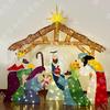 Lámpara de Nacimiento Popular, Pesebre Grande, Lámpara de Jardín de la Sagrada Familia, Lámpara Decorativa de Navidad para Interior y Exterior, Se Puede Personalizar