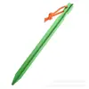 Estacas para tienda de campaña de camping al aire libre, estacas triangulares de aleación de aluminio con cordones reflectantes, accesorios para estacas de tierra al por mayor