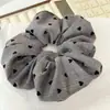 Nova onda poá anel de cabelo para cólon grande moda rabo de cavalo amor temperamento corda de cabeça laço retrô bola de corda de cabelo adorno de cabeça