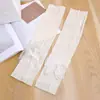 Mangas de Braço de Seda Gelada de Verão Ruiya Versáteis Estilo Ballet Protetores de Braço para Menina Cosplay Laço Respirável Mangas de Braço para Ciclismo