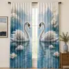 Fabricante transfronterizo se especializa en cortinas con estampado digital de pavo real para sala de estar y dormitorio, cortinas con acabado blackout, dropshipping de TEMU