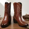 Mais Vendido na Amazon Botas de Motociclista Casuais Transfronteiriças Europeias e Americanas Masculinas de Cano Alto Tendência Retrô Botas Martin Botas de Couro - 27013