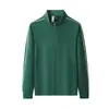 Sudadera con cuello alto y cremallera de 340 g para deportes al aire libre en primavera y otoño, Camisa de cultura corporativa, Chaqueta de trabajo, Bordado y estampado personalizados
