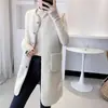 Colete casaco de outono e inverno comprimento médio 2025 novo pele peça única roupa exterior colete sem mangas solto feminino moderno