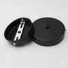 Placa de techo para candelabro de una sola cabeza engrosada de 25 MM, placa redonda de hierro, placa de hierro blanca negra, placa colgante de borde, accesorios para lámparas