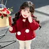 Chaqueta de Algodón de Invierno para Niños 2026 Nueva Elegante Otoño/Invierno Abrigo de Algodón Engrosado Ropa de Algodón para Bebé Niña Atuendo de Año Nuevo Chaqueta de Moda