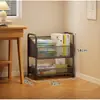 Estantería para Uso Doméstico, Librería de Múltiples Niveles para Montar en la Pared, Gabinete de Almacenamiento y Exhibición de Pie, Estante Móvil para Juguetes, Libros y Snacks para la Sala de Estar