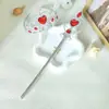 Fornecido Diretamente da Fonte, Coroa de Diamante em Forma de Coração de Princesa, Varinha Mágica, Conjunto de Adereço de Cabeça Europeu de Fada Cristal com Pedras Preciosas