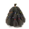 Trança de crochê africana para cabelo 12 polegadas Afro Kinky Marley Braid elástico lagarta rasgada à mão